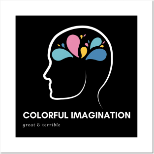 COLORFUL IMAGINATION (Dark) Posters and Art